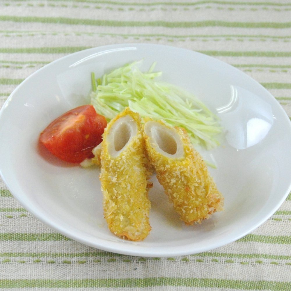 とうふちくわのカレー揚げ【新しい学校給食摂取基準特集レシピ】