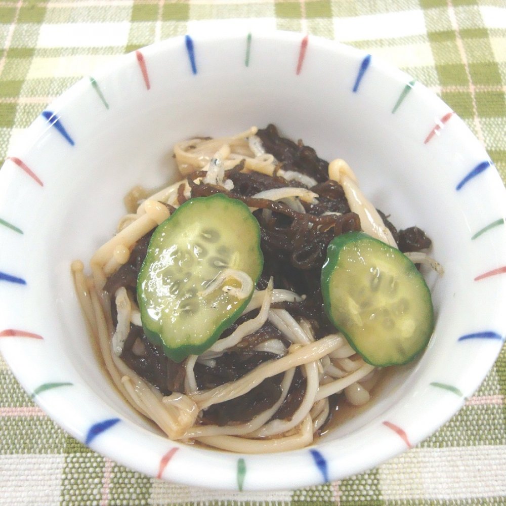 えのきともずくの酢の物