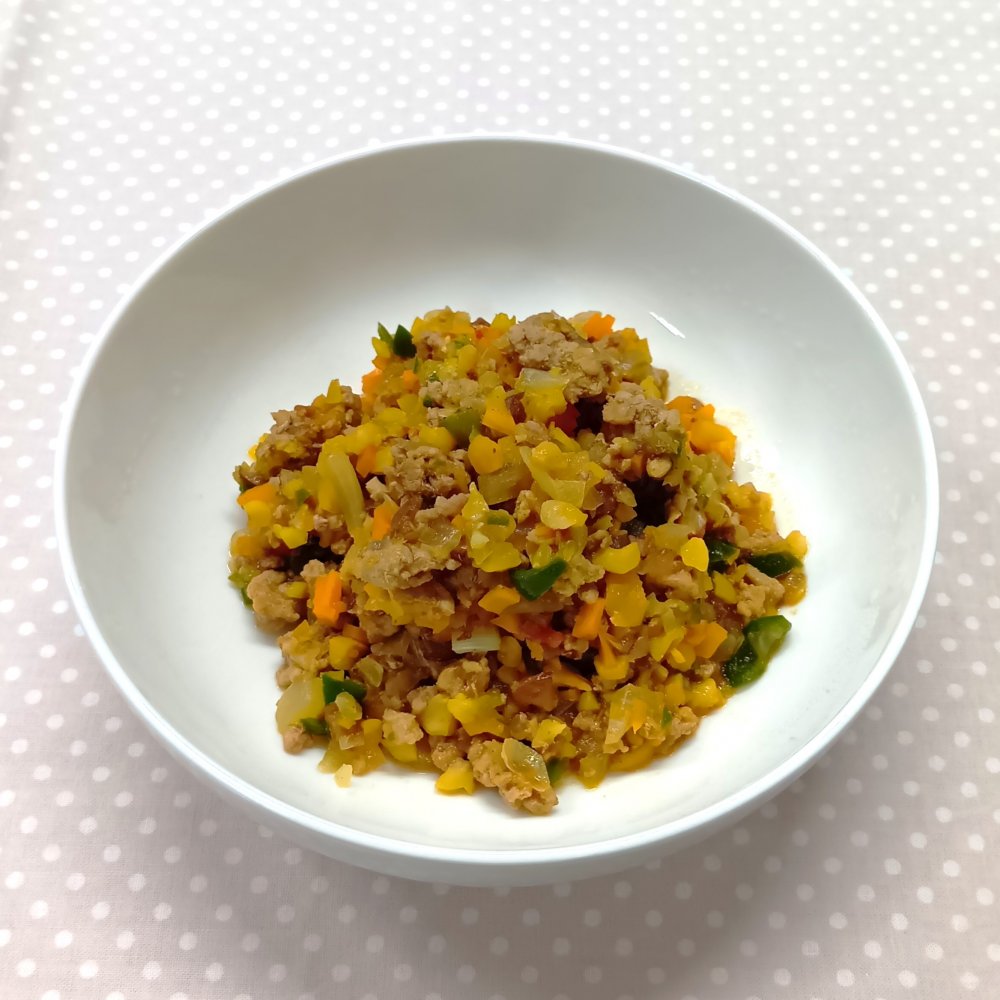 ひよこ豆のドライカレー