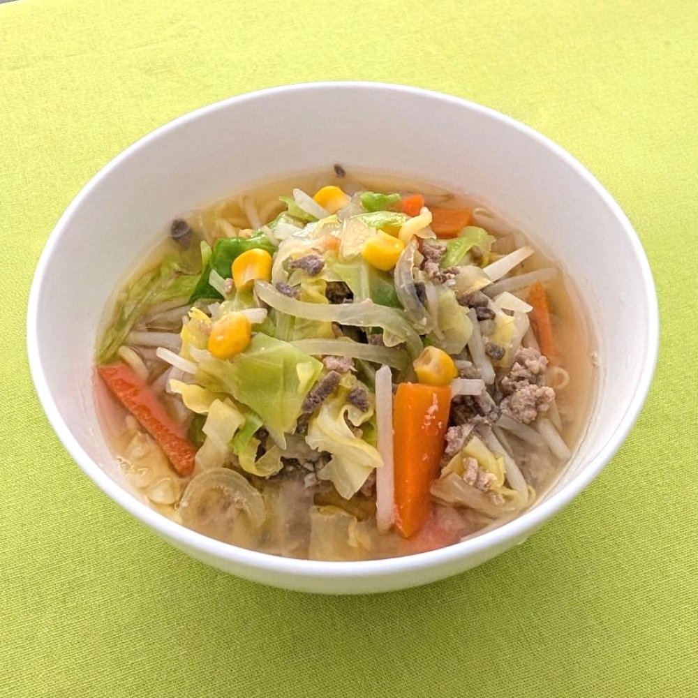 味噌ラーメン(豚レバーチップ入り)