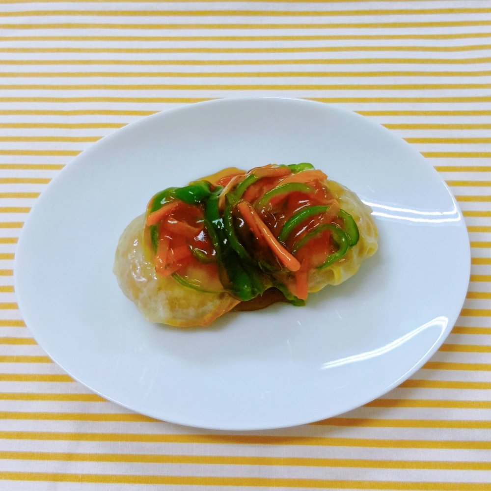 マロニーまんじゅうの野菜あんかけ