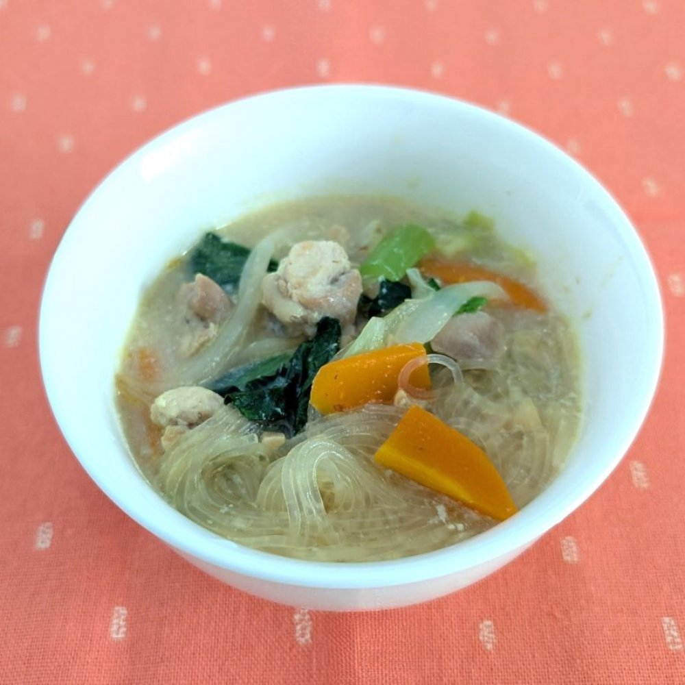 【シンガポール料理】豆入りラクサスープ